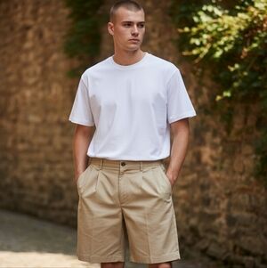 L.L. Bean Men's Flat-Front Khaki Classic Shorts